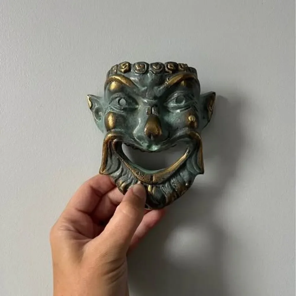 Vintage Painted Verdigris Mask